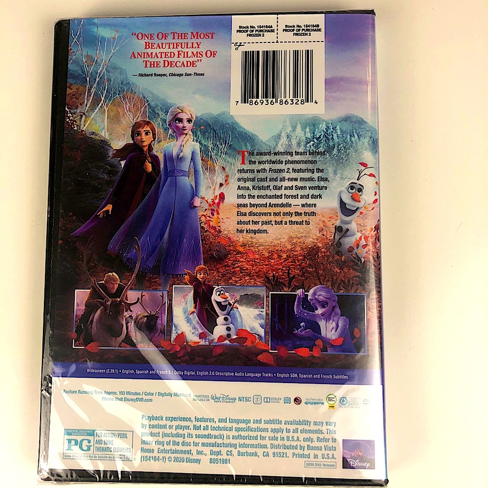 New Frozen II DVD & CD soundtrack from Frozen I - Picture 2 of 4